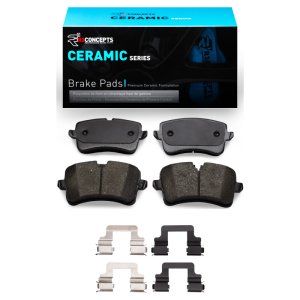 Audi A6 Ceramic Brake Pads - Rear - R1 Concepts - R1 Ceramic Pads & Hardware Kit - `11-`23